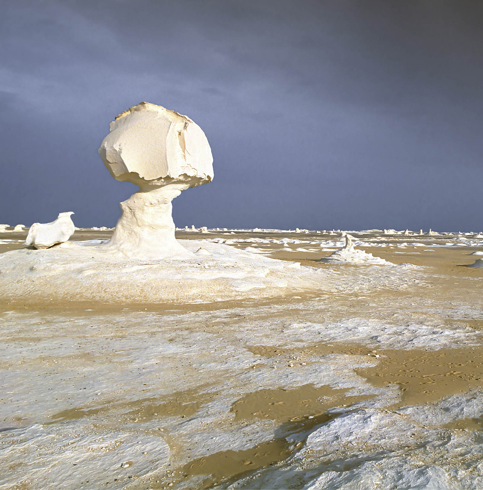 White Desert National Park is located in Farafra oasis, Egypt 