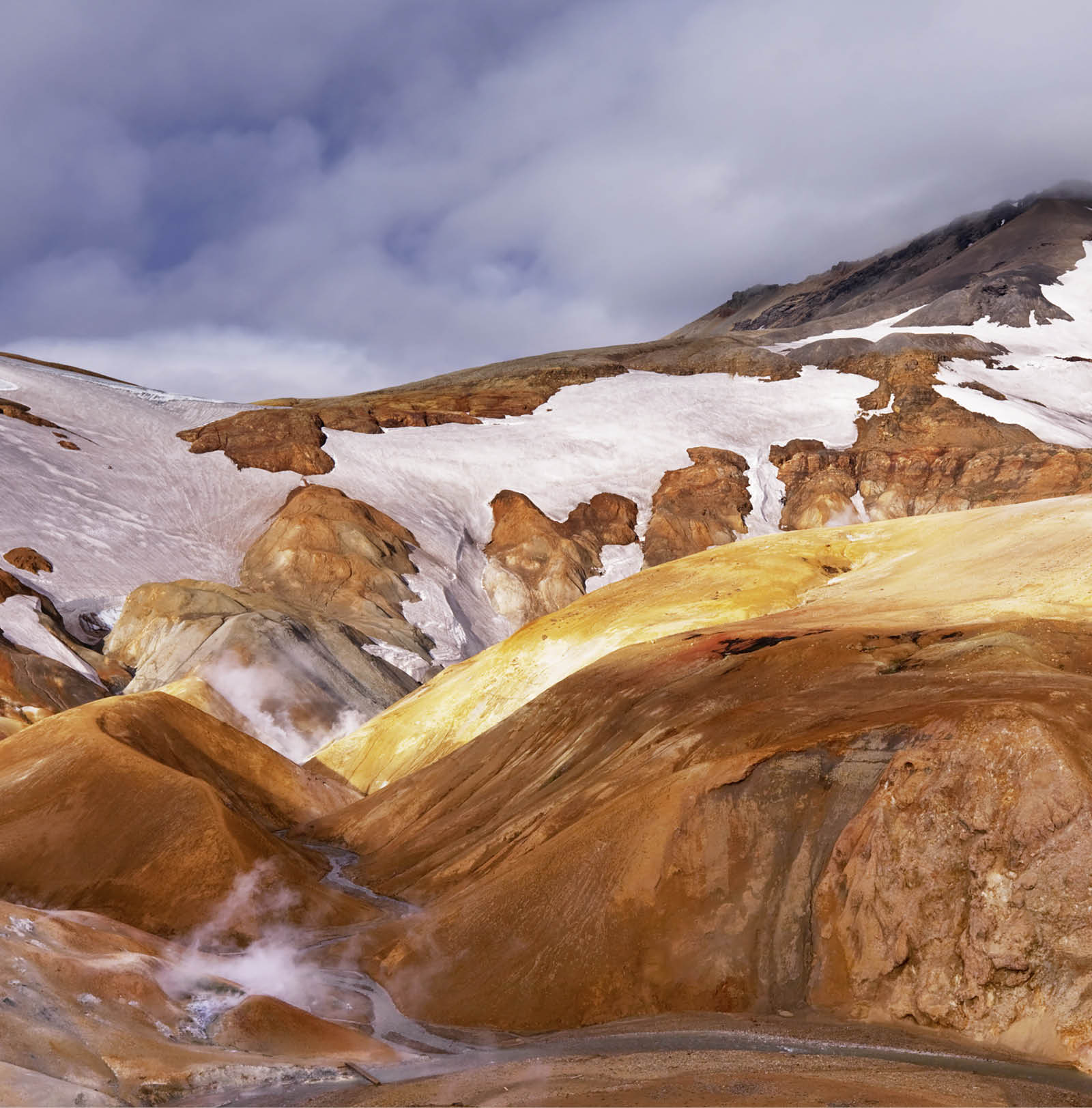 Fumarole field in Namafjall, Iceland