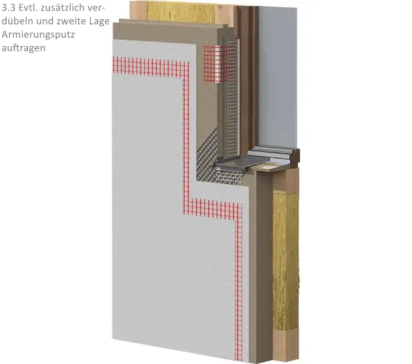 WDVS Dämmsystem für Riemchen - Holzwolledämmung 200mm