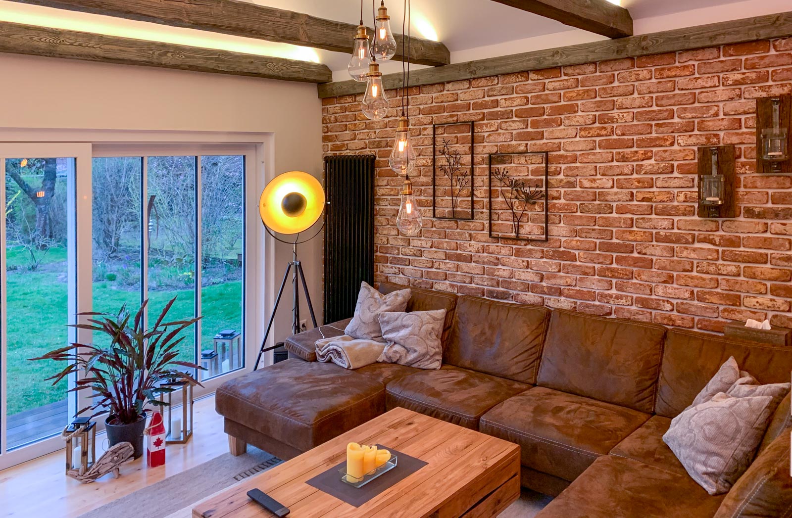 Wohnzimmer mit Riemchen