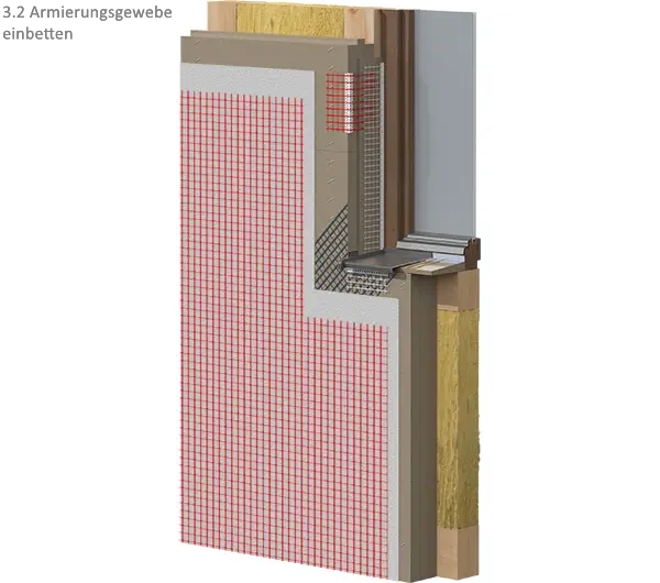 WDVS Dämmsystem für Riemchen - Holzwolledämmung 200mm
