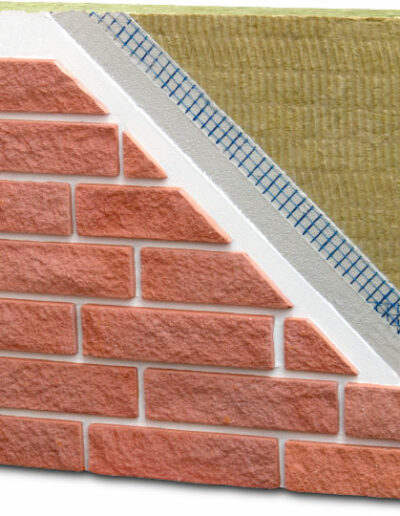 WDVS Dämmsystem für Riemchen - Mineralwolle 80mm