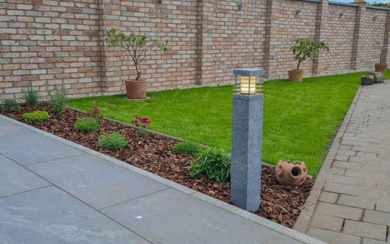 Backsteinriemchen Mediterran finca - Gartenmauer