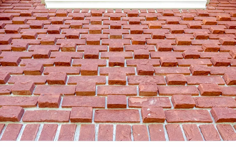 Klinkerriemchen Rotgeflammt - Ornament