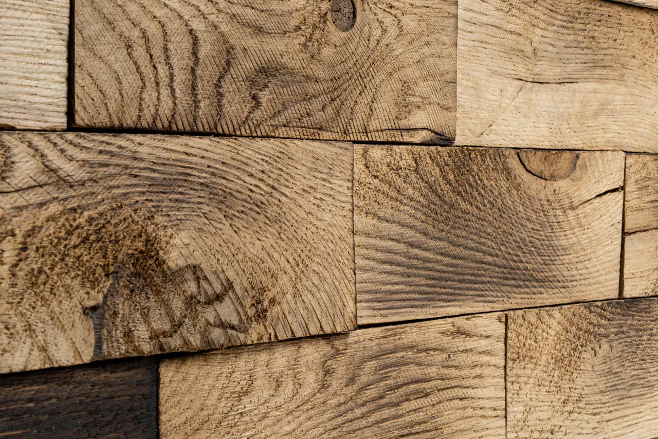 Holzriemchen Eiche geflammt Holzriemchen Eiche geflammt