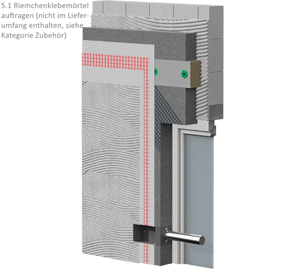 WDVS Dämmsystem für Riemchen - Styropor 80mm