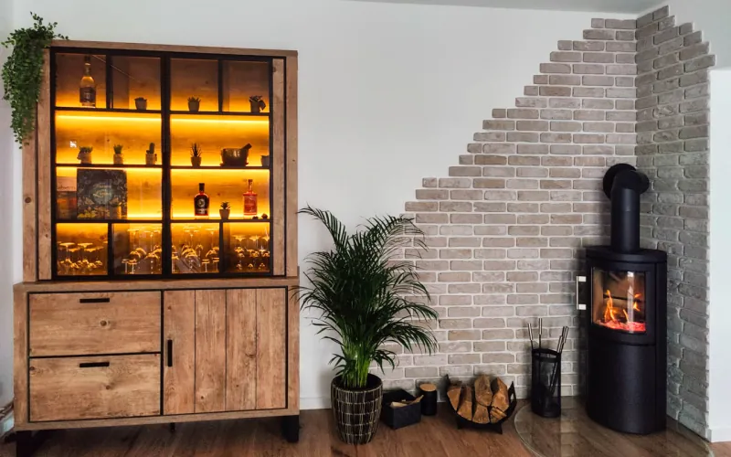 Backsteinriemchen Antik vintage - Kamin