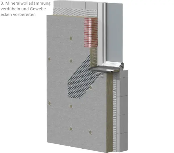 WDVS Dämmsystem für Riemchen - Mineralwolle 80mm