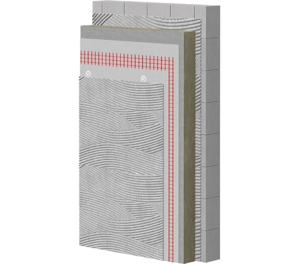 WDVS Dämmsystem für Riemchen - Mineralwolle 80mm