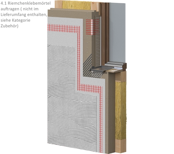 WDVS Dämmsystem für Riemchen - Holzwolledämmung 200mm