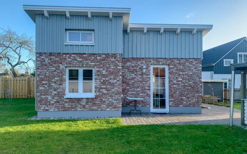 Ziegelriemchen Antik rustik - Hausfassade
