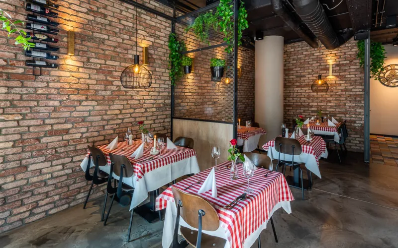 Backsteinriemchen Antik edel - Pizzeria