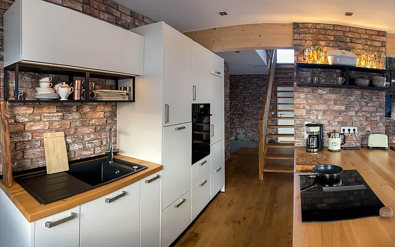 Backsteinriemchen Antik classic - Küche