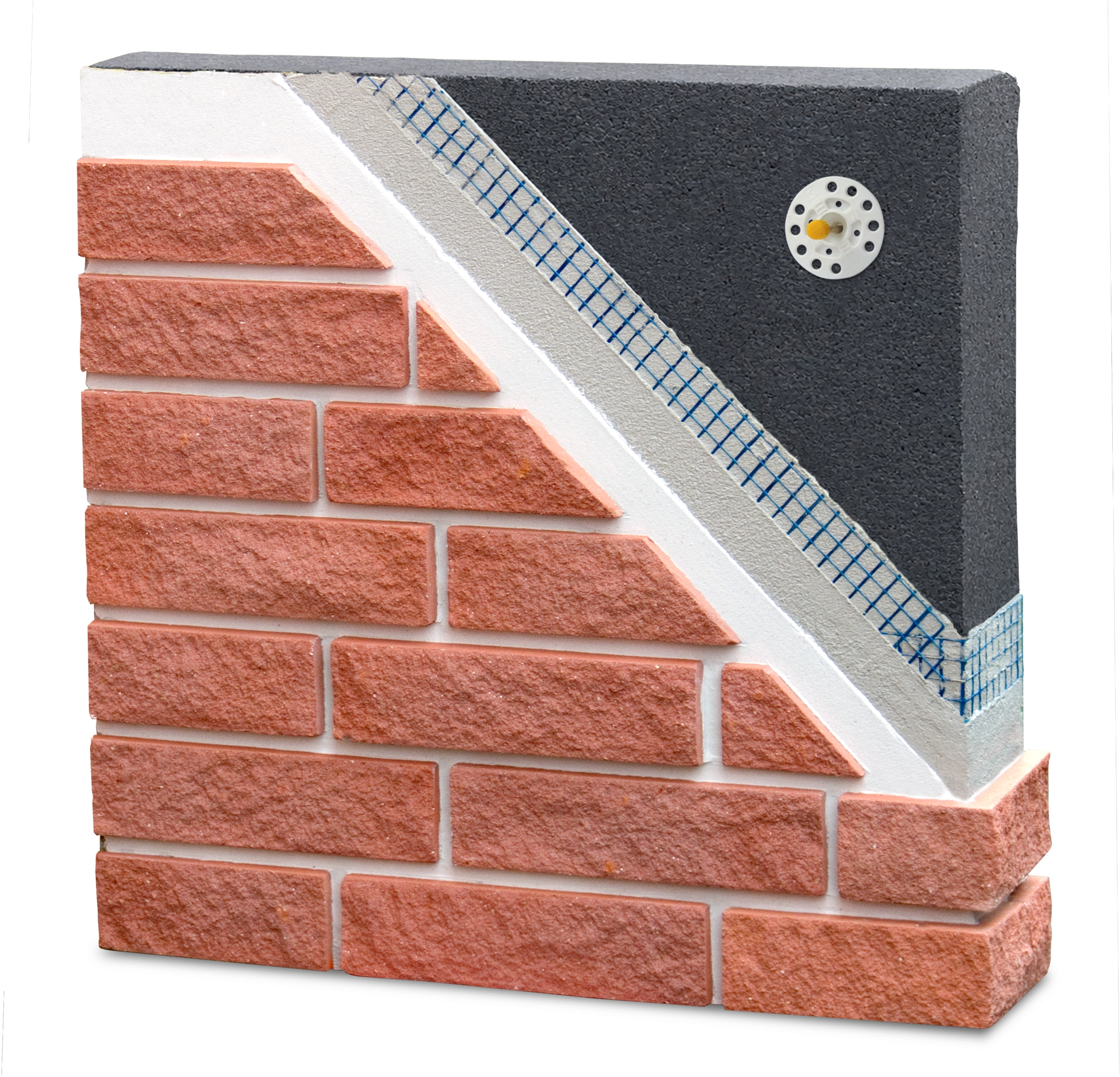 WDVS Dämmsystem für Riemchen - Styropor 80mm