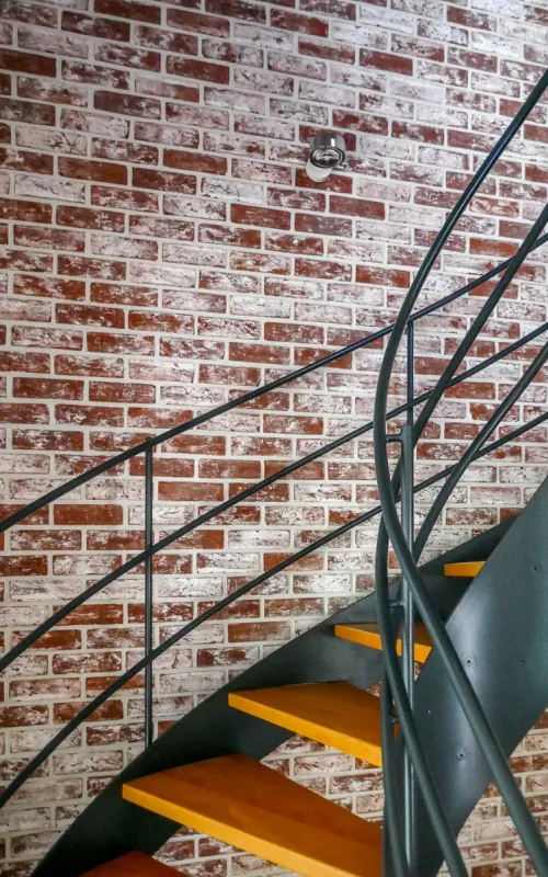Backsteinriemchen Retro industrial - Treppenhaus