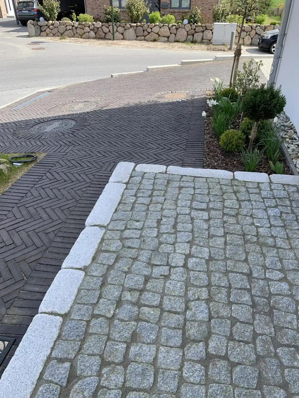 Langeoog in Fischgrät verlegt
