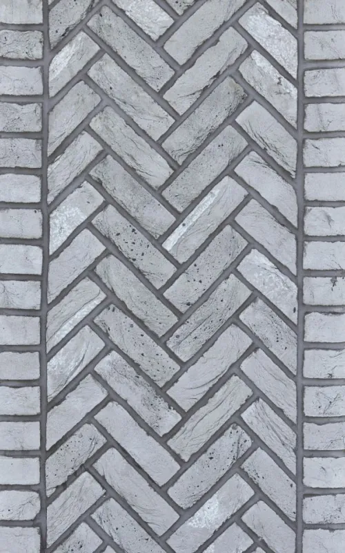 Klinkerriemchen Silver - Gehweg