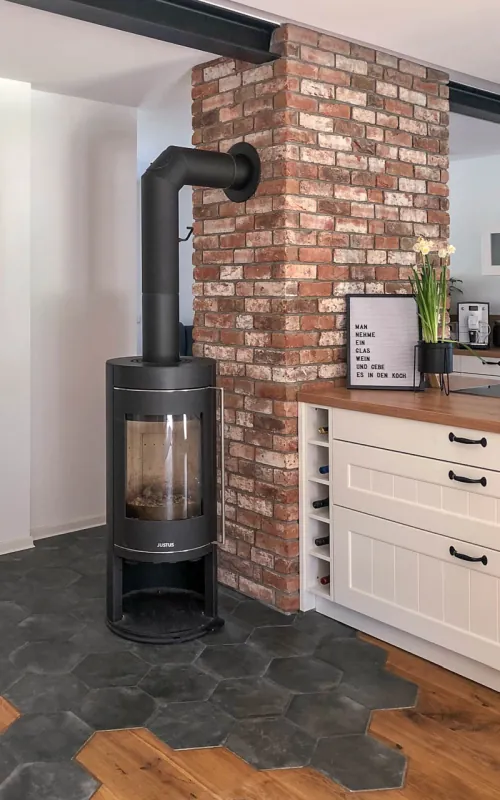 Backsteinriemchen Antik rustik - Kamin