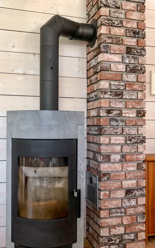 Backsteinriemchen Antik schwarz - Kamin