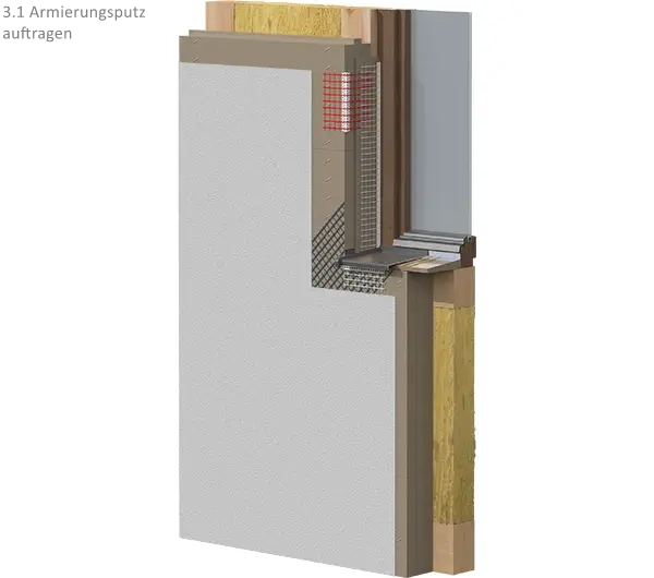 WDVS Dämmsystem für Riemchen - Holzwolledämmung 200mm