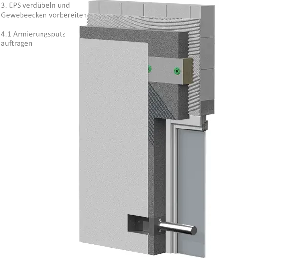 WDVS Dämmsystem für Riemchen - Styropor 80mm