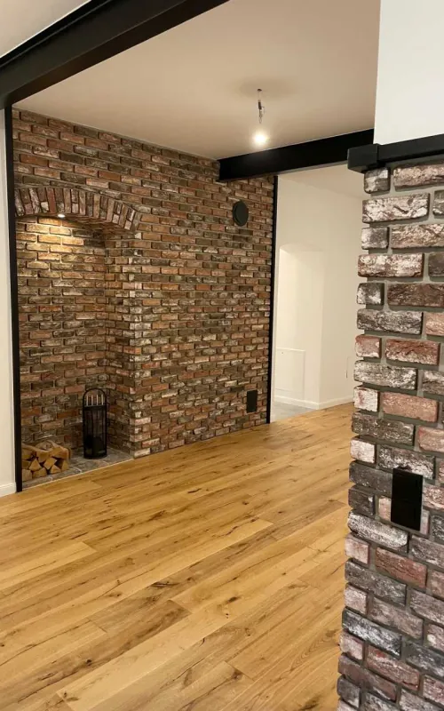 Backsteinriemchen Antik classic - Wohnzimmer