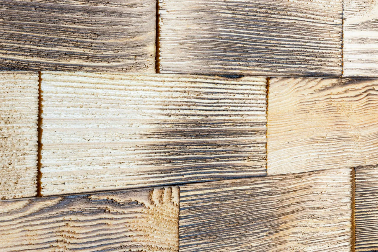 Holzriemchen Kiefer geflammt Holzriemchen Kiefer geflammt