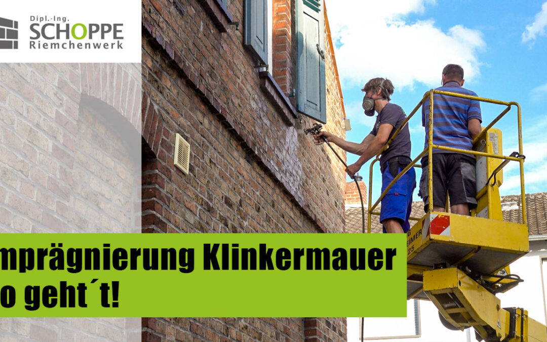 Imprägnierung einer Klinkerwand – so geht´s