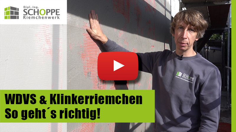 WDVS und Klinkerriemchen