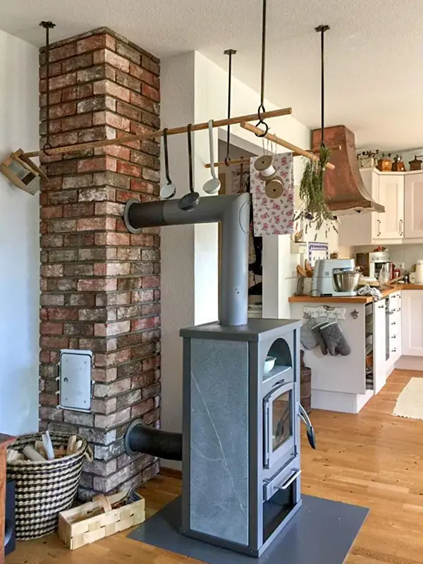 Backsteinriemchen Antik classic Kaminverkleidung