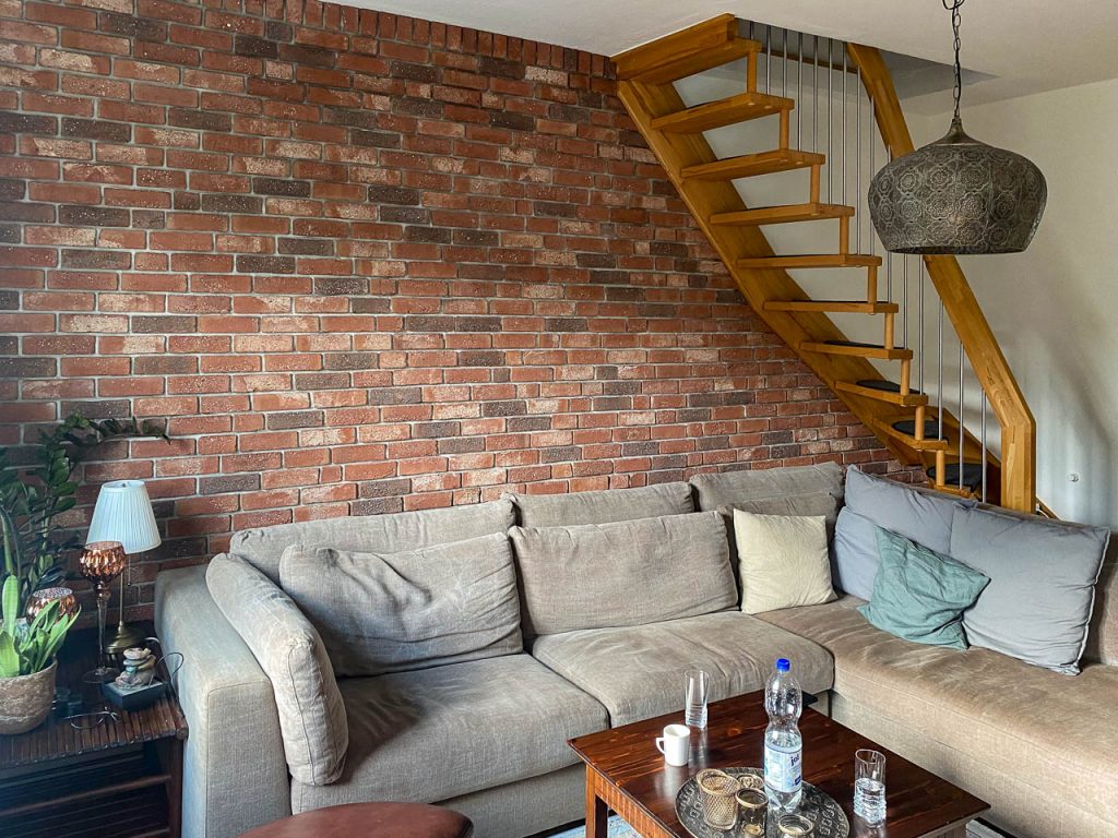 Ziegelriemchen Schloß barock - Wohnzimmer