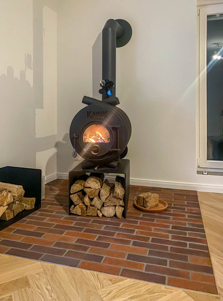 Spaltriemchen Kupfer rot/bunt - Ofen / Kamin