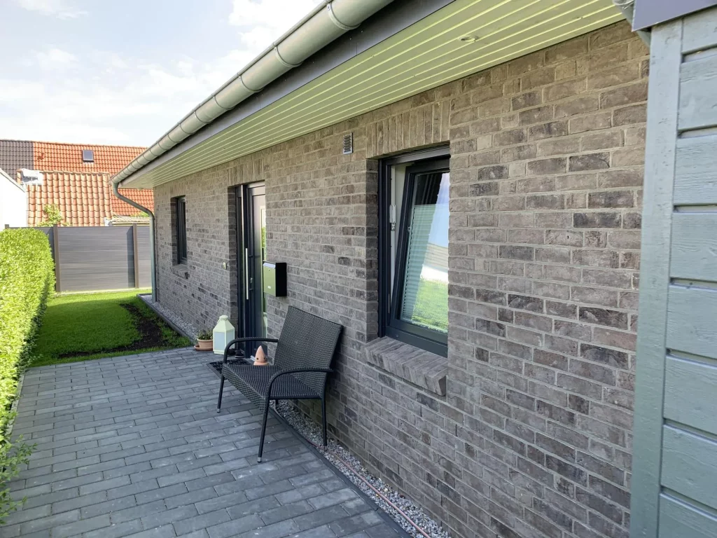 Klinkerriemchen Wolf grey - Bungalow